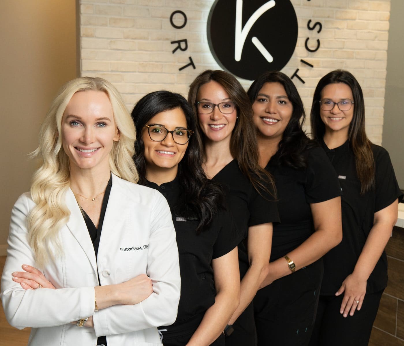 Dr. Kristen Knecht with the Knecht Orthodontics team